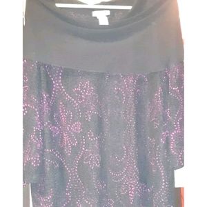 Lace Quarter Sleeve Tunic